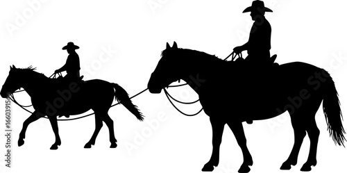Campdrafting Silhouette Vector
