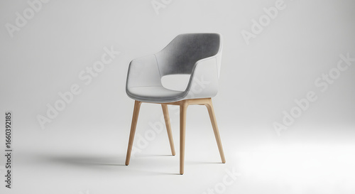 Modern designer chair isolated on white background