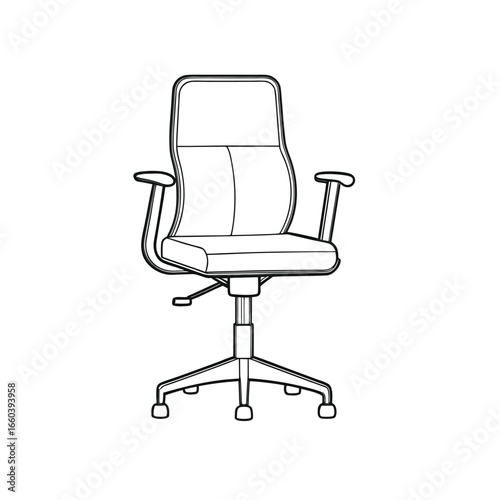 office chair isolated on white