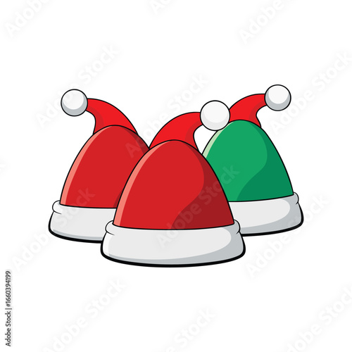 A cheerful 3D vector illustration of Santa Claus with a gift bag, ready for the Christmas holiday celebration