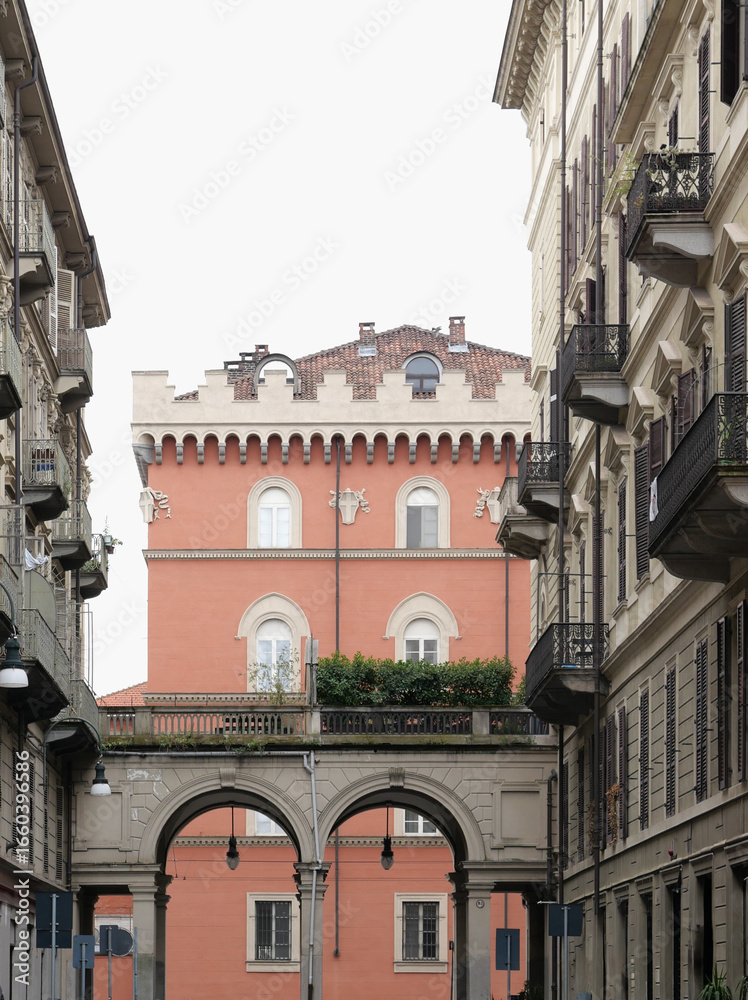 Naklejka premium Caserma Cernaia carabineers barracks in Turin