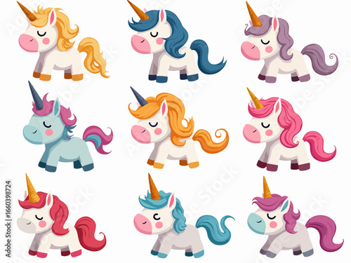 Colorful set of helium balloons for a happy birthday party celebration design illustration