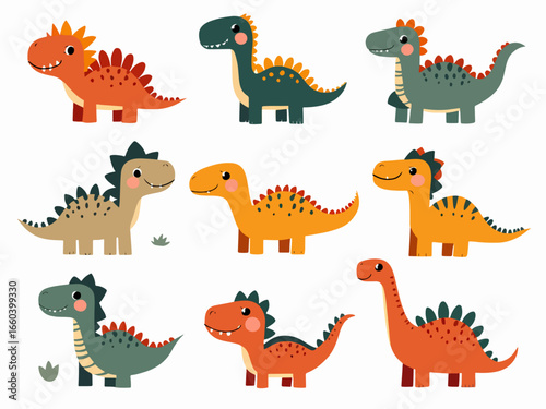 set of dinosaurs