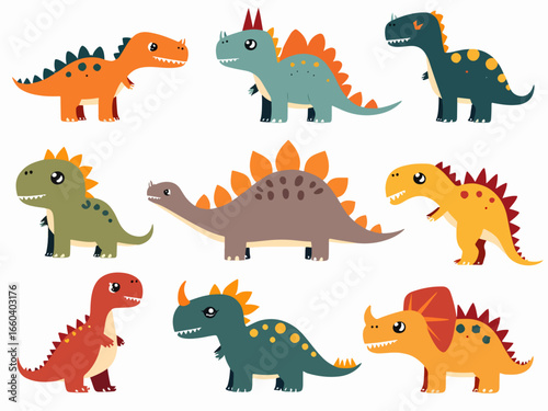 set of dinosaurs