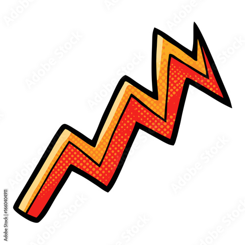 red arrow up