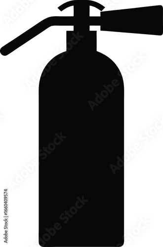Fire Extinguisher silhouette vector art illustration