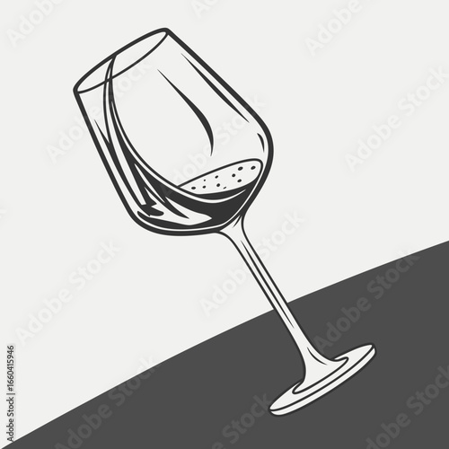 A crystal clear wine glass with a red liquid, perfect for celebrating a special occasion