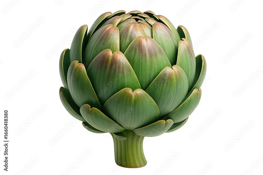 Obraz premium Isolated close up of artichoke food isolated illustration on transparent background