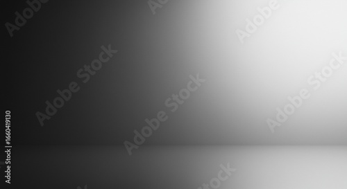 Abstract empty studio concept with gray gradient background for product display