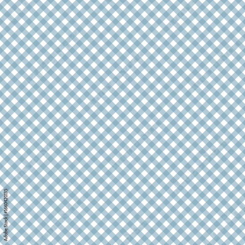 A seamless diagonal gingham checkered background pattern, ideal for fabric design, textiles, wallpaper, digital graphics, scrapbooking, and decorative projects