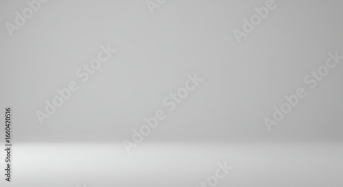 Empty light gray studio room abstract background with backdrop for product display