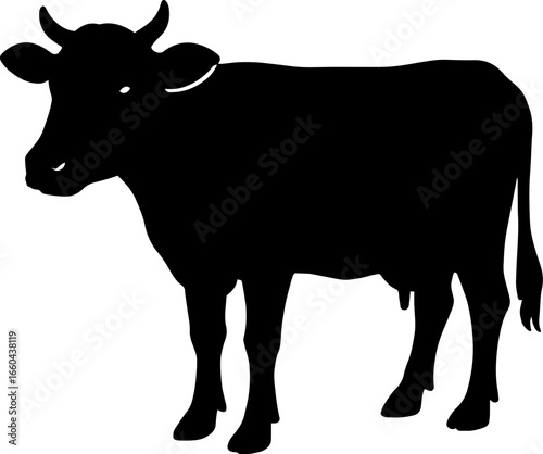 Cow Scalable SVG Vector Graphic with Editable Paths and Layers for Web, UI Design, Digital Art, and Print Applications