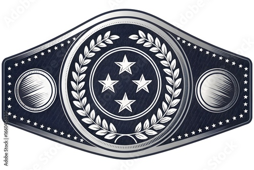 Championship Belt with Stars and Laurel Wreath wrestling belt boxing belt