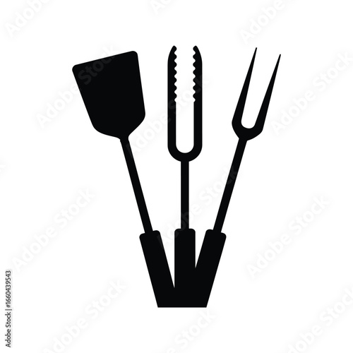 Barbecue spatula tongs fork grill utensils