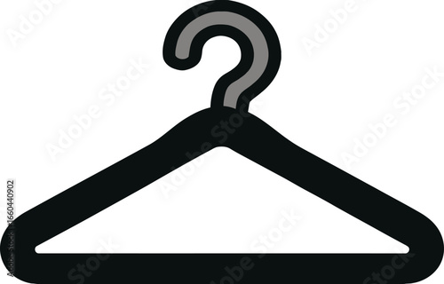 Clothes hanger vector icon