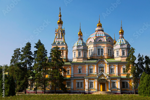 Zenkov Cathedral in Panfilov Park, Almaty, Kazakhstan