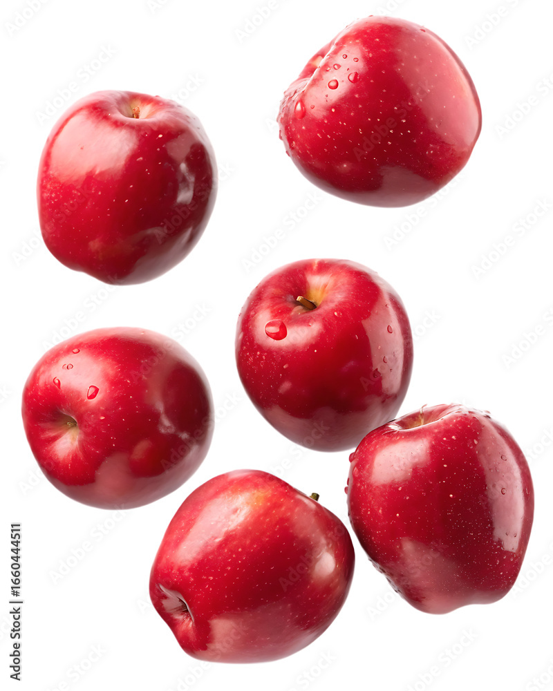 Obraz premium red apples on white background