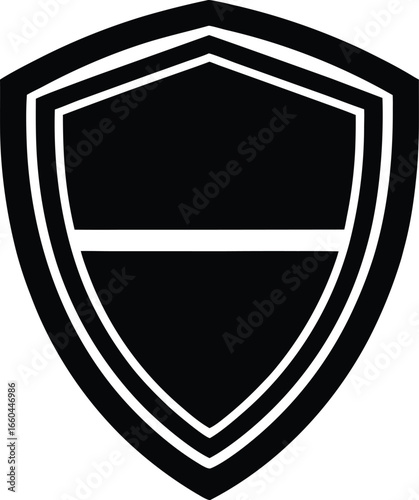 Shield Icon with Horizontal Line Free Download Shield Icon with Horizontal Line - GFXLoad