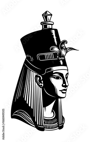 Queen Nefertiti Bust Profile