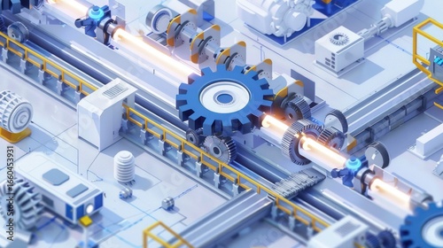 High tech automated production line