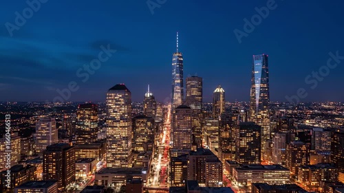 Wallpaper Mural new york city skyline at night Torontodigital.ca