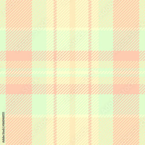 Ethnic tartan texture pattern, duvet cover plaid seamless fabric. International textile background vector check in light and orange colors.