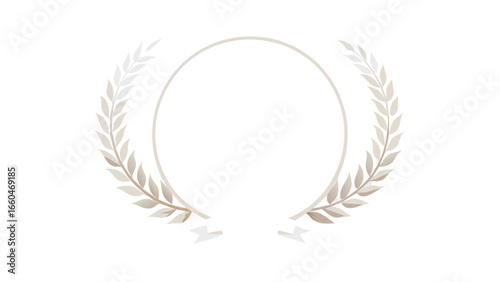 Elegant wreath laurel vector design element for decoration and invitation cards and graphic design projects