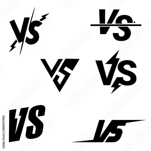 Versus Vector Design for Competition, Sports, and Battle Illustration