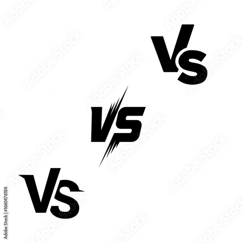 Versus Vector Design for Competition, Sports, and Battle Illustration