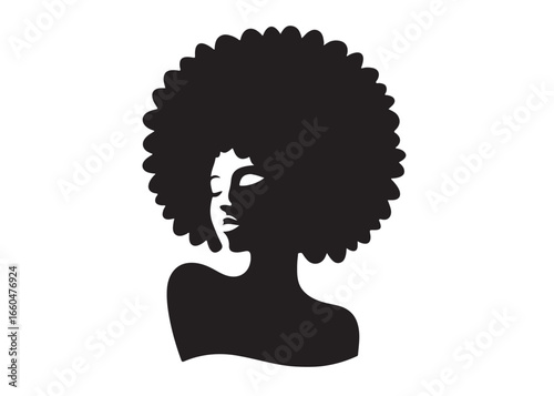 vector set of afro american woman logo head, african beauty woman vector logo design, Black girl faces with stylish afro hairstyle, woman afro black face, African american woman hairstyle vector