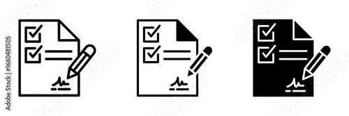 Contract Icon Multi concept. Simple vector illustration	