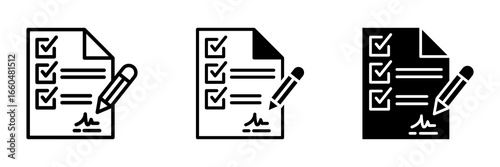Contract Icon Multi concept. Simple vector illustration	