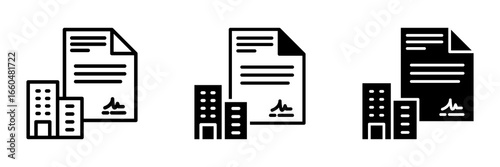 Contract Icon Multi concept. Simple vector illustration	