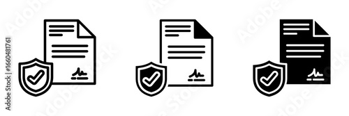 Contract Icon Multi concept. Simple vector illustration	