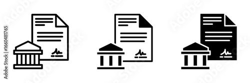 Contract Icon Multi concept. Simple vector illustration	