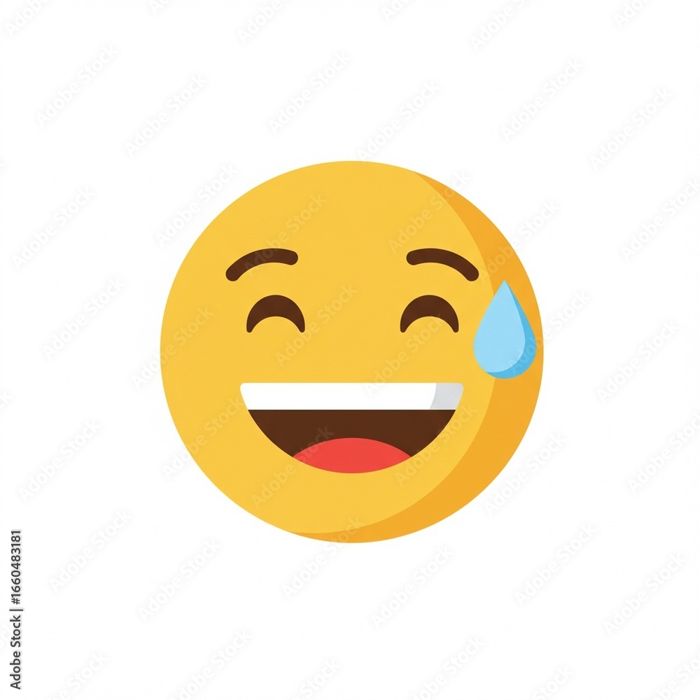 Cold Sweat Emoji Icon – High-Quality Vector Illustration for Digital Use Cold Sweat Emoji Icon – High-Quality Vector Illustration for Digital Use