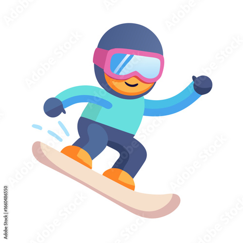 vector illustration of a skier