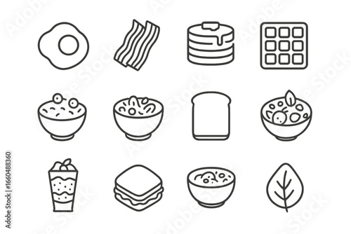 Salt garlic leaf chili pepper breakfast bay basil icon vector spices icons