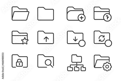 New email icons lock icon folder vector closed download tree upload shared