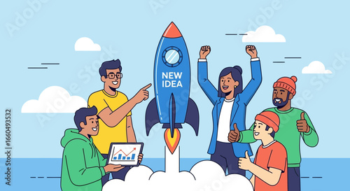 Team Launches a New Idea in Rocket Metaphor for Success