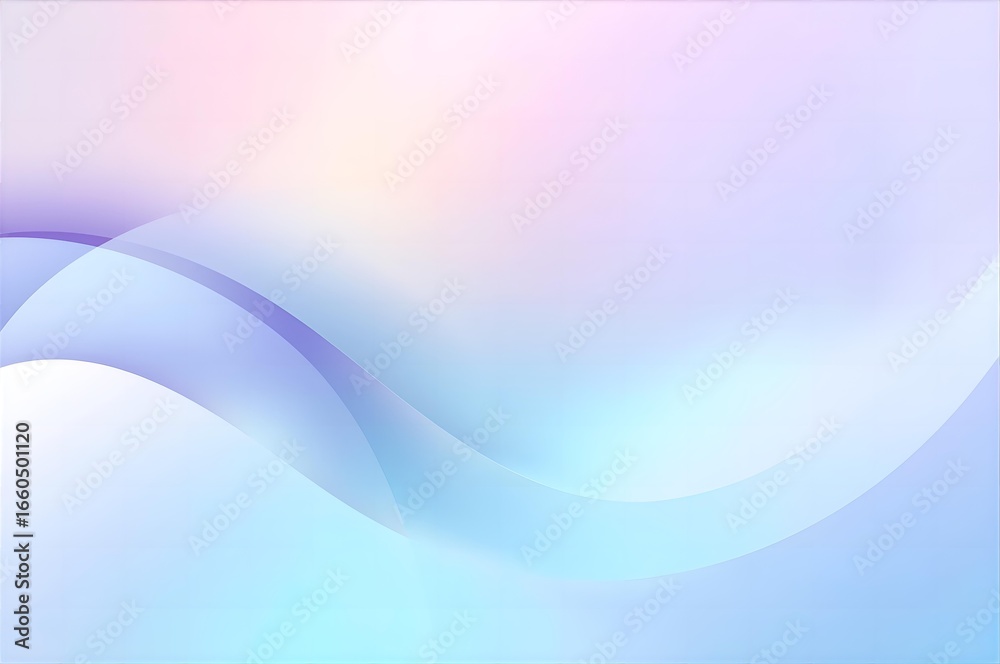Naklejka premium Pastel Gradient Background Smooth Flowing Shapes