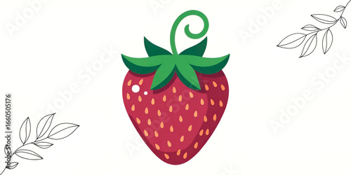 A strawberry generated by AI