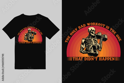 Fitness T shirt Design  Vintage gym fitness t shirt design
