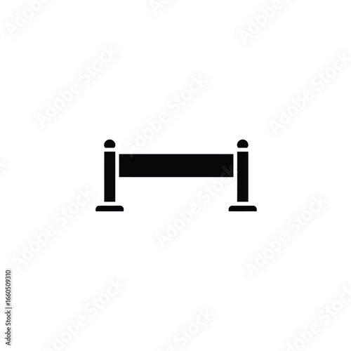 Barrier stanchion rope queue line