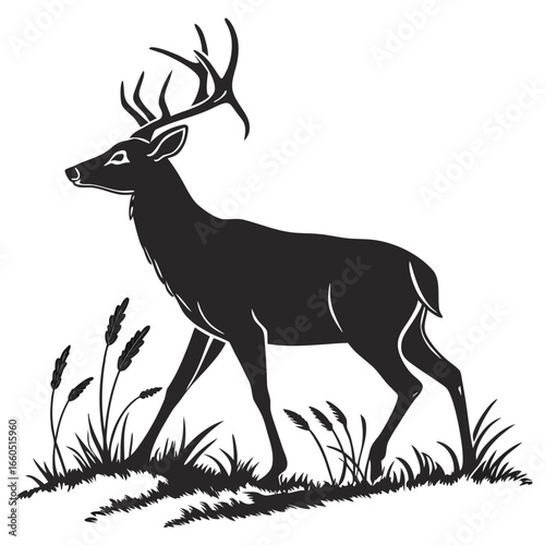 deer silhouette vector