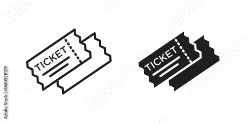 Ticket stub icon