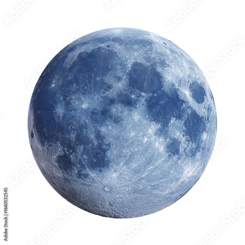 Blue planet earth isolated on transparent background 