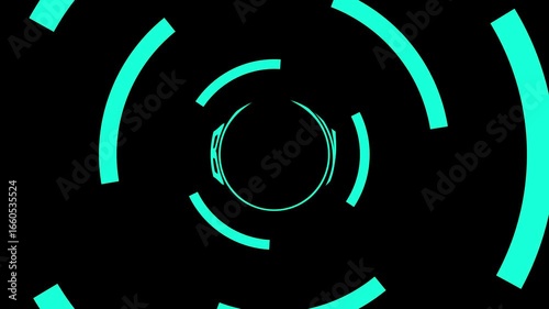BUY Out text Animation In Circle Moving Background Set abstract background. Moving figures.