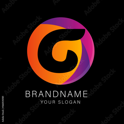 Sleek black background highlights a textured, metallic "G" logo, exuding modern sophistication and elegance. Perfect for branding or minimalist design concepts.
