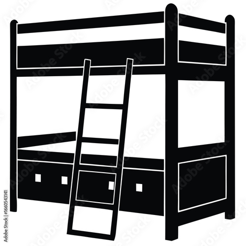 Convertible Bunk Bed Functional Modern Storage Unit
